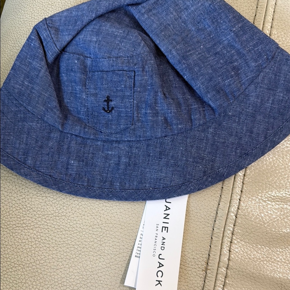 Janie and Jack Blue Denim Bucket Hat